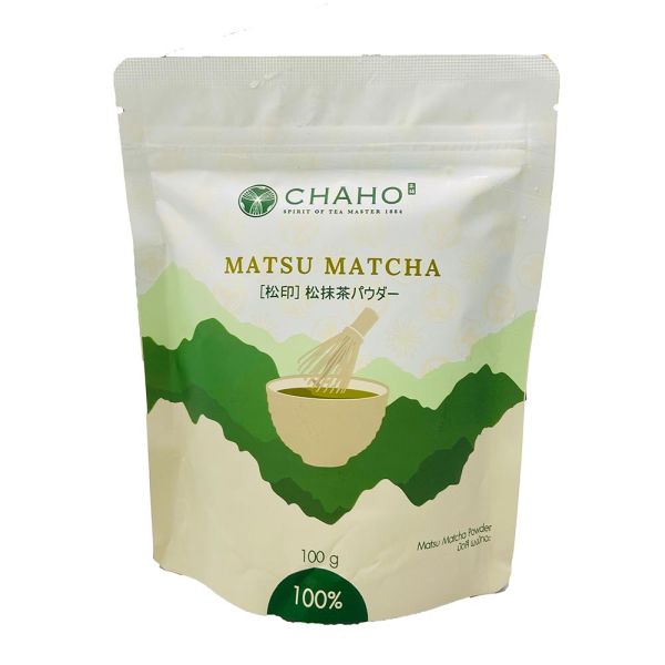 Chaha Matho Chaho Matsu Matcha Powder ชาโฮ มัตสึ มัทฉะ 100% 100 กรัม - Dee.com